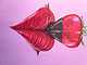 'Strawberry chocolate'. Mixed media (Oil pastel & acrylic). 1.8 x 1m (approx) 